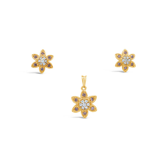 Floral Zircon Set